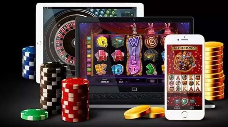 Slot klasik RNS303 tiga gulungan dengan simbol buah tradisional dan gameplay simpel